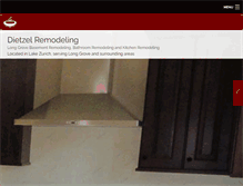 Tablet Screenshot of dietzelremodeling.com
